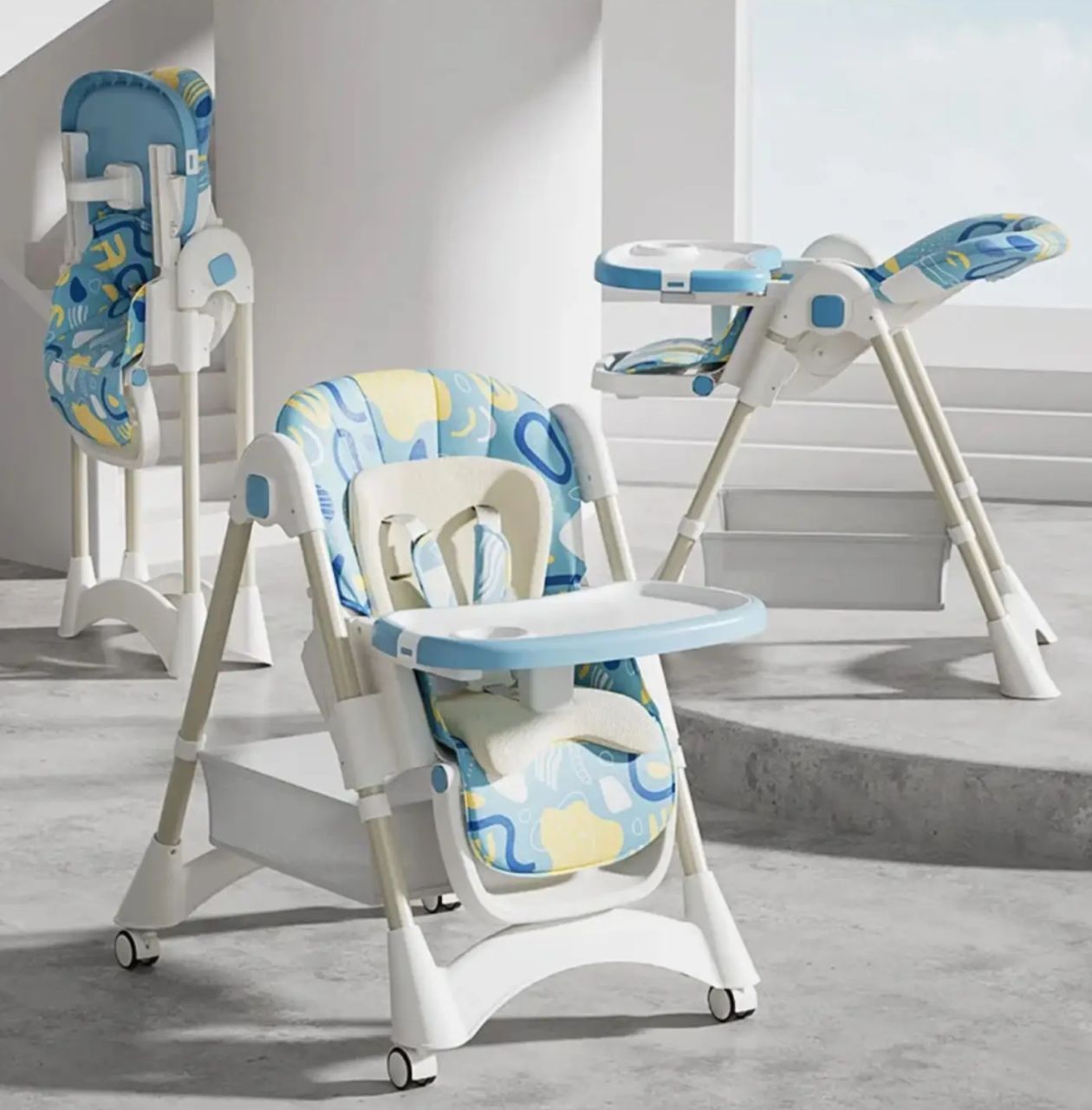 Multi functional baby high chair / high feeding chair
