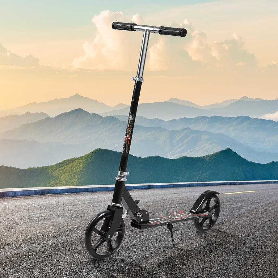 Foldable 2-wheel kick scooter / metallic frame