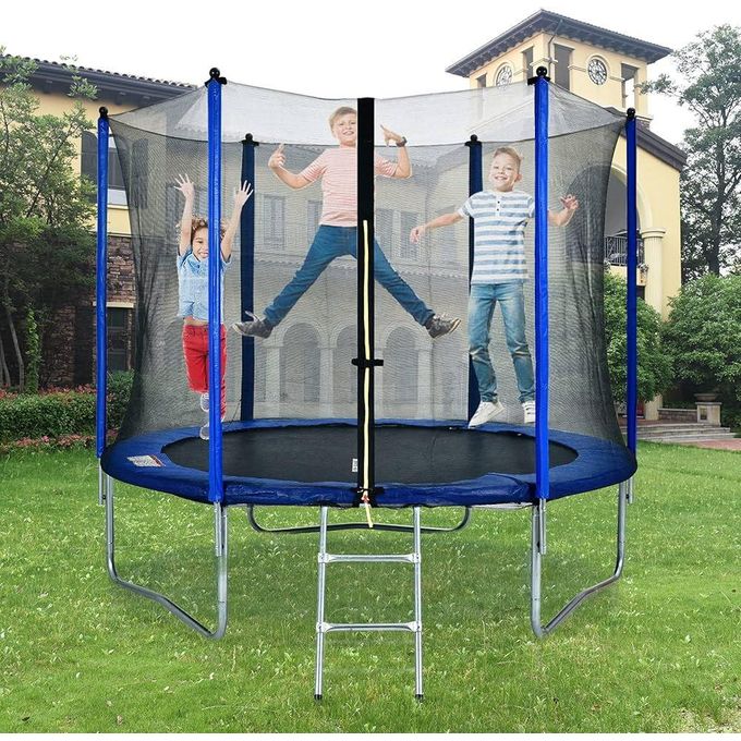 14 feet max Trampoline With Enclosure Net Jumping Mat Cover