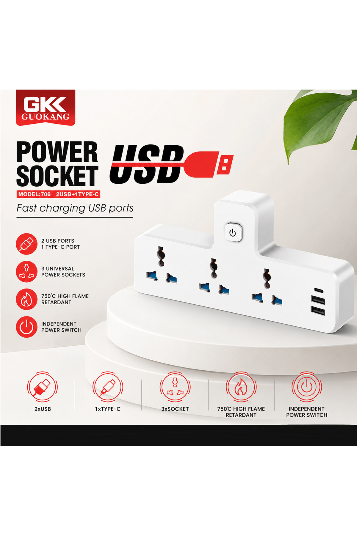 GKK Guokang  power socket