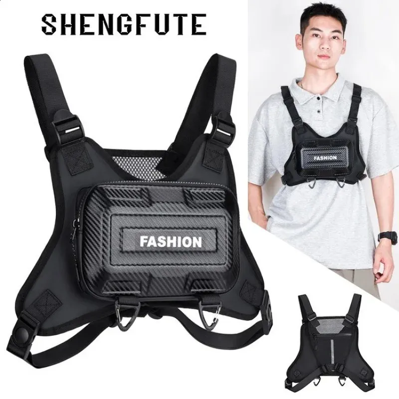 Tactical chest bag and adjustable harness vest