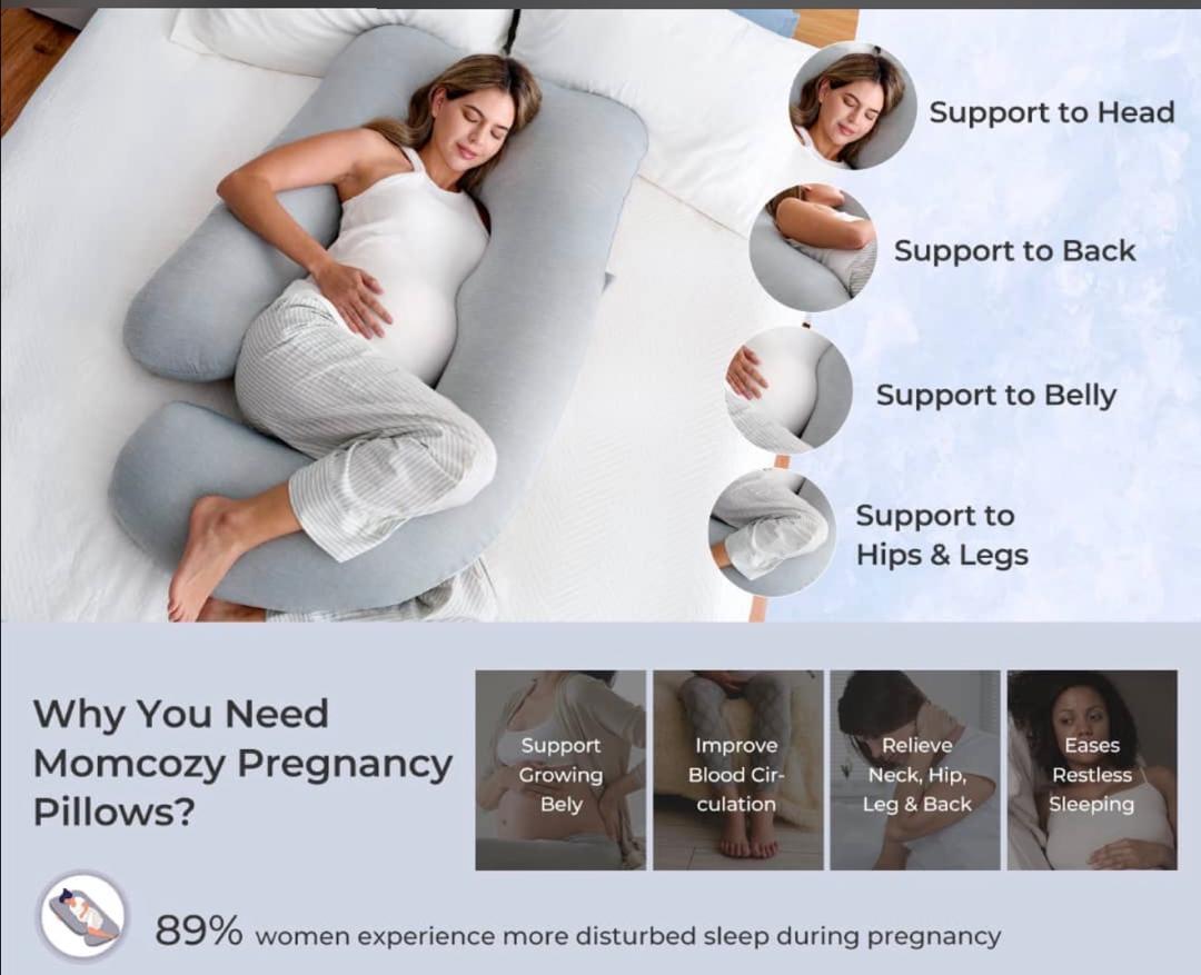 U-Shaped Full Body Maternity Pillow
