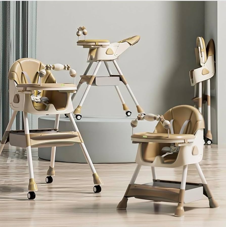 Foldable & convertible 4-in-1 kids high feeding chair