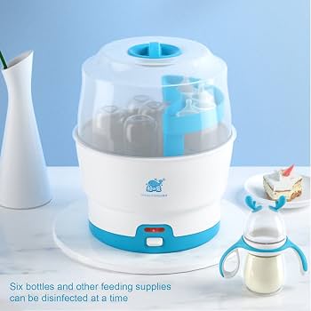 electric steam baby bottle sterilizer and disinfector