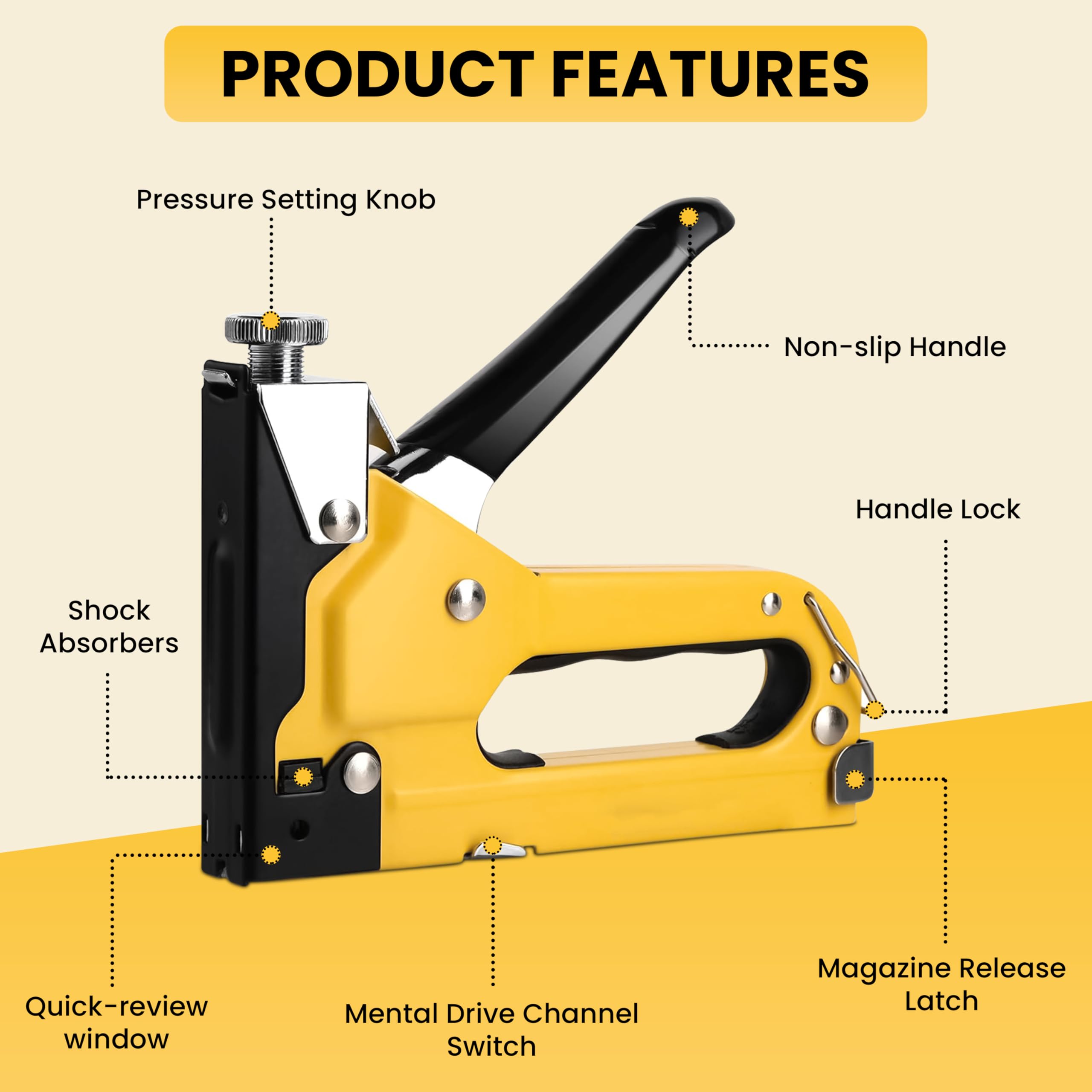 3-way staple gun