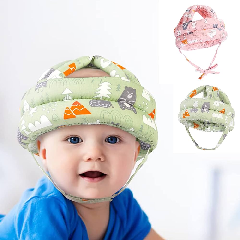 baby head protector cushion / anti-collision cap with crawling knee pads