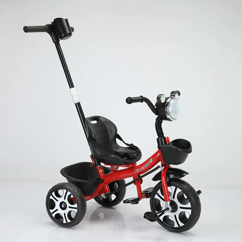 3-in-1 multifunction kids' tricycle with parent handle bar
