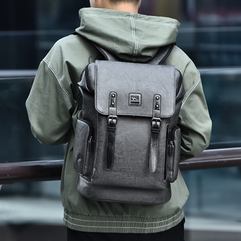 Leather laptop bag