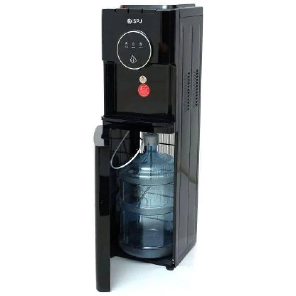 SPJ 3-tap WDBX-BL007 bottom-load water dispenser with a black finish