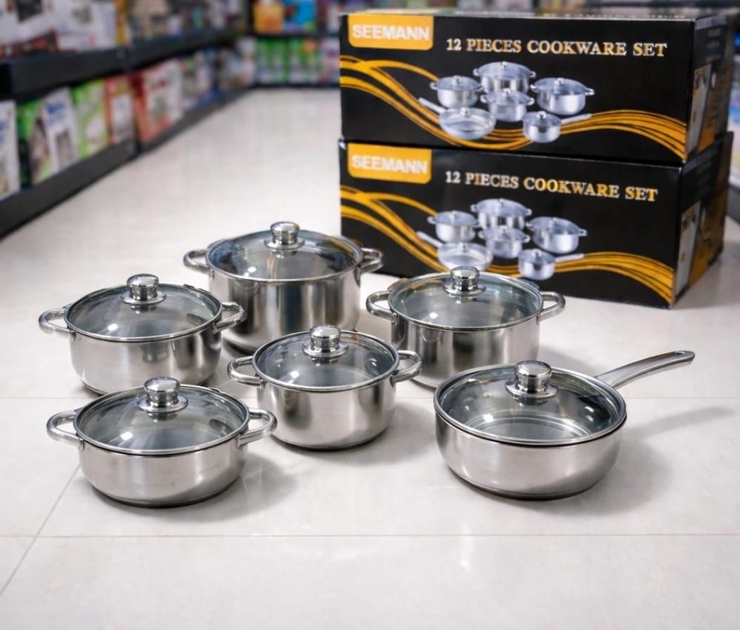 Seemann 12-piece stainless steel cookware set