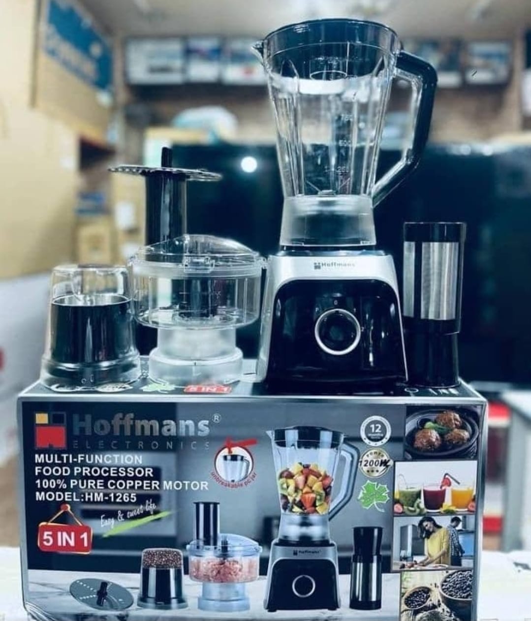 Hoffmans HM-1265 multi-function food processor
