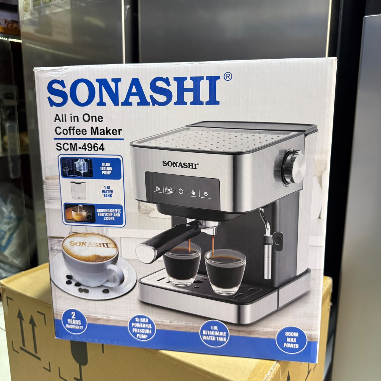 Sonashi SCM-4964 All-in-One Coffee Maker with Touch Panel