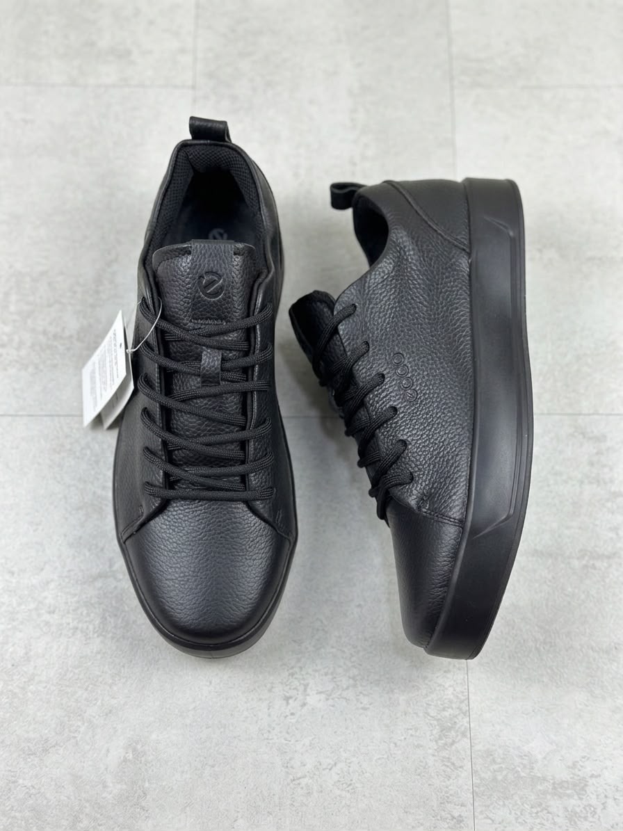 ECCO Men's Soft Leather Sneakers
