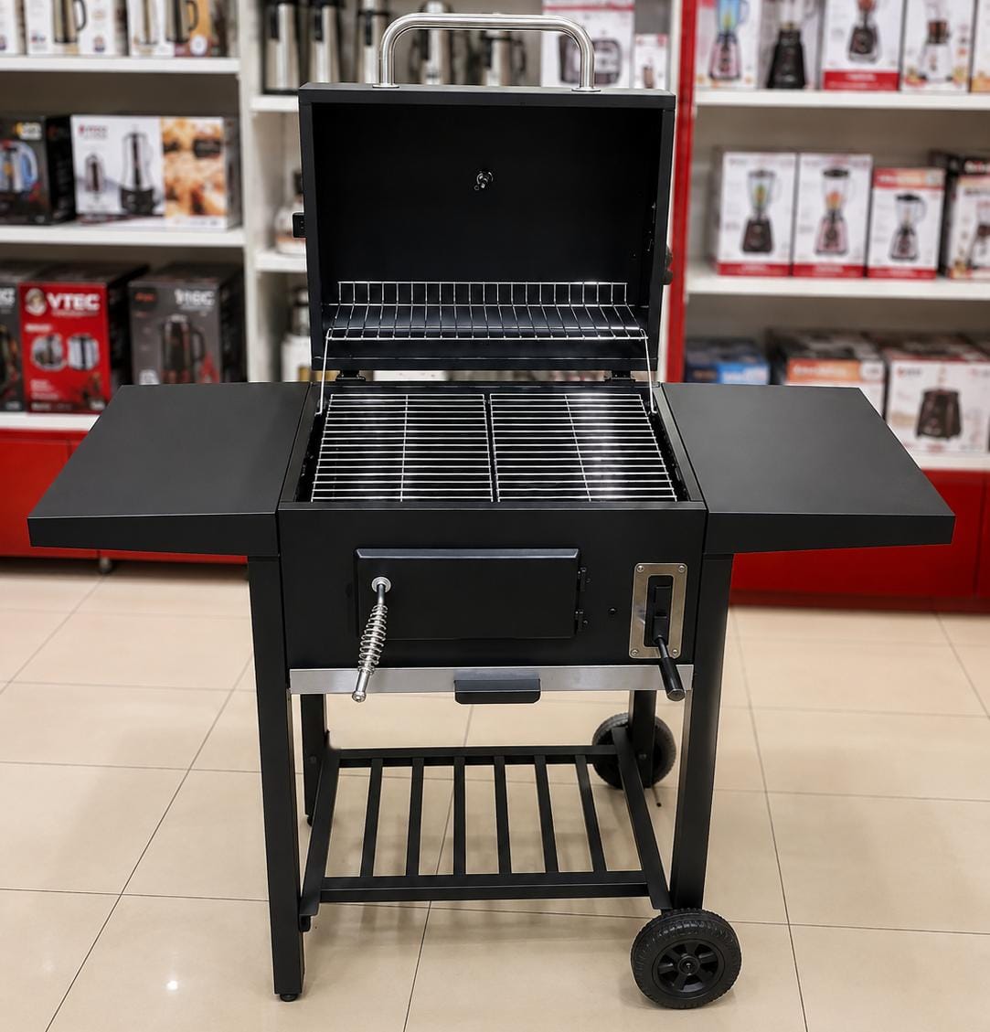Outdoor Heavy-duty Adjustable home & Commercial Barbeque grill (uses charcoal)