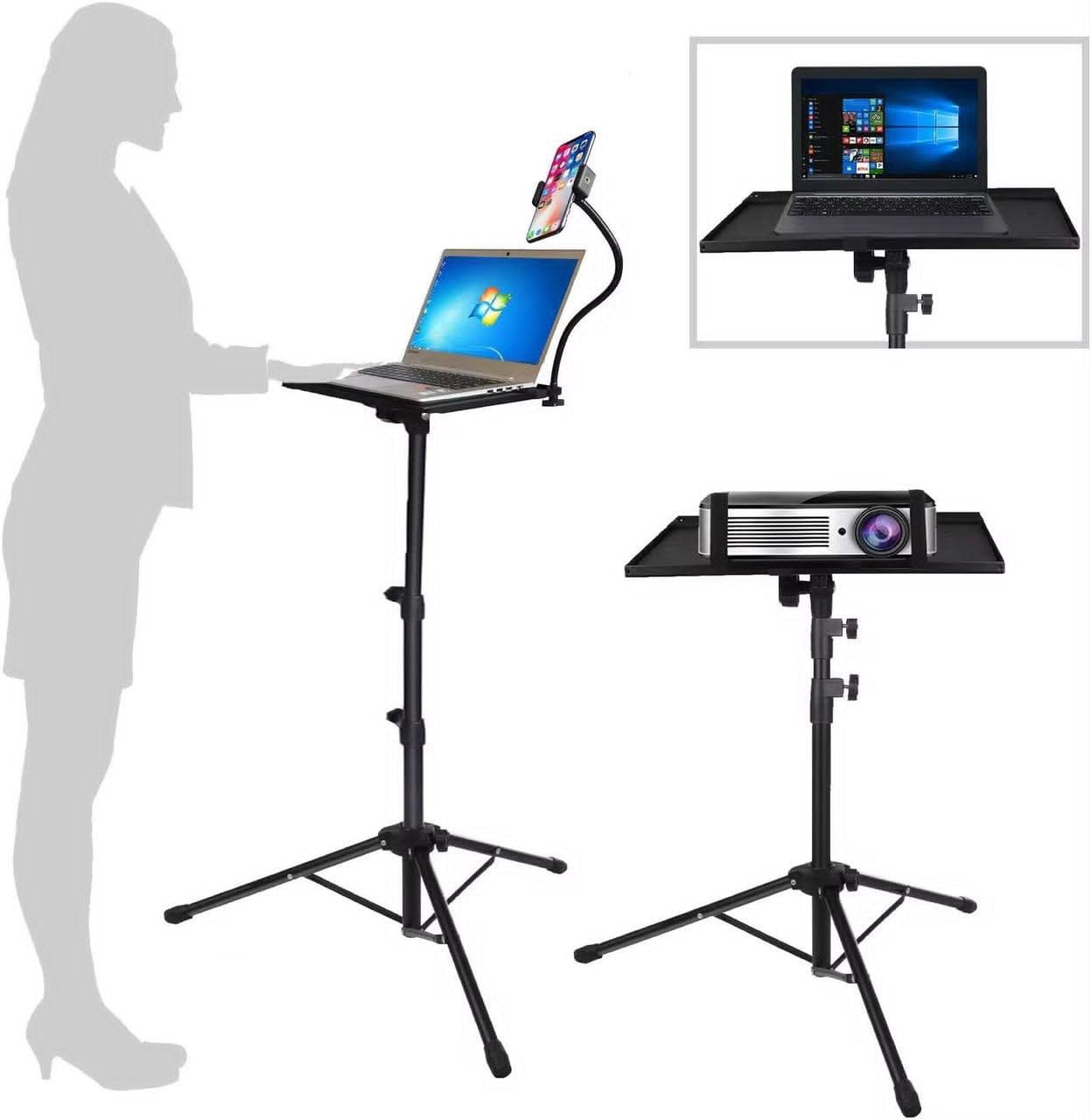 multi-functional adjustable projector and laptop tripod stand.