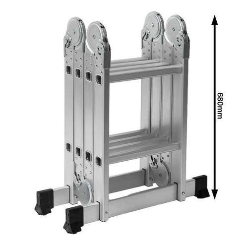 4x3 multi-purpose folding aluminum ladder