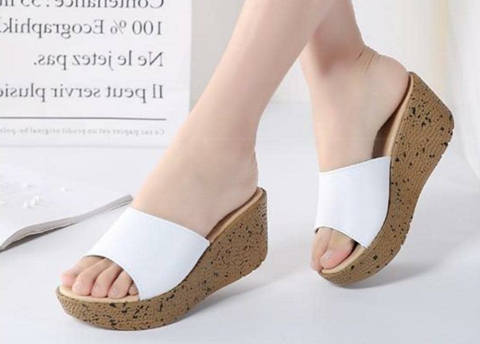 Slip-on wedge sandals