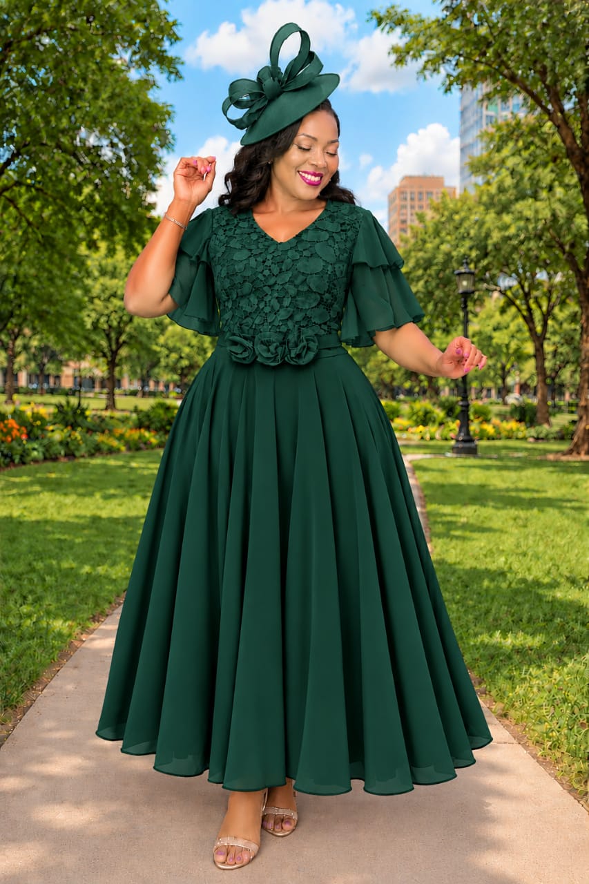 A-line midi maxi full length dress