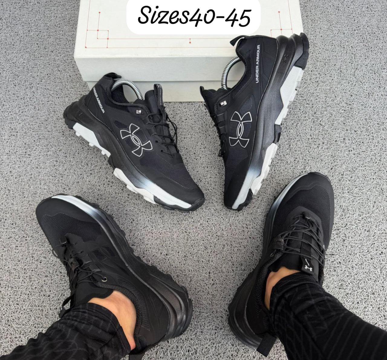 Under Armour black athletic sneakers