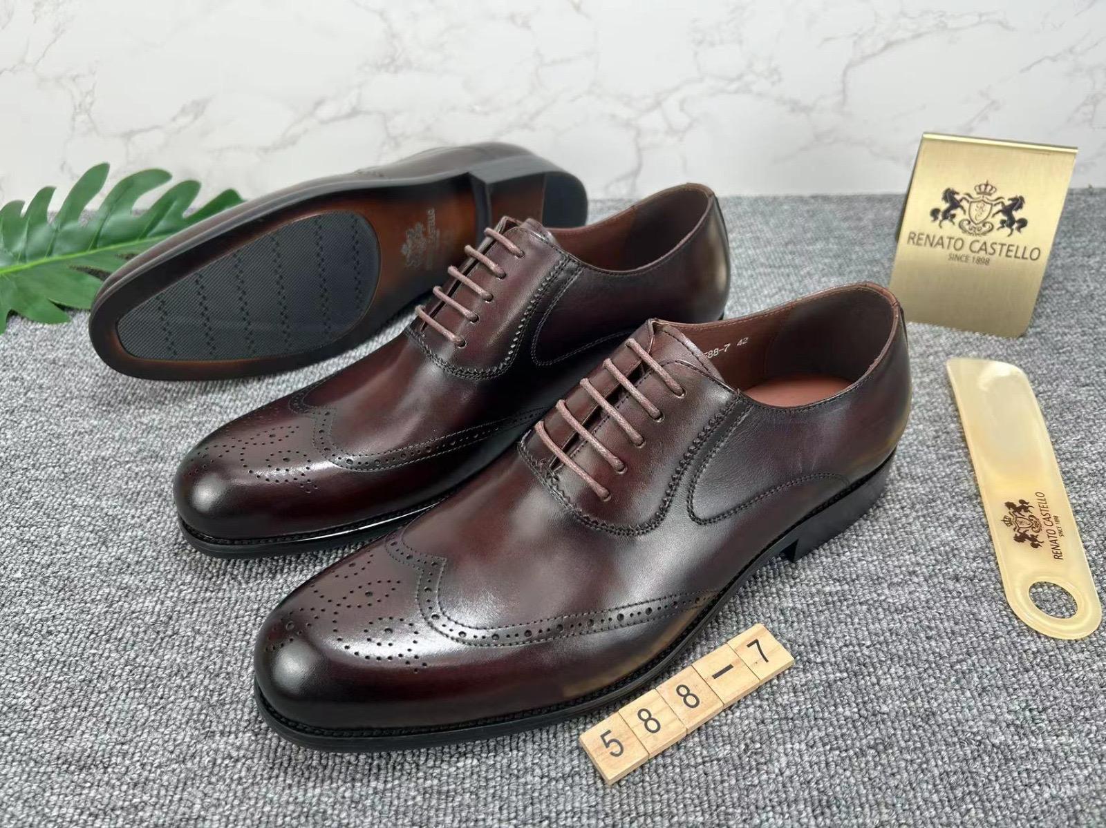leather wingtip brogue oxford dress shoes