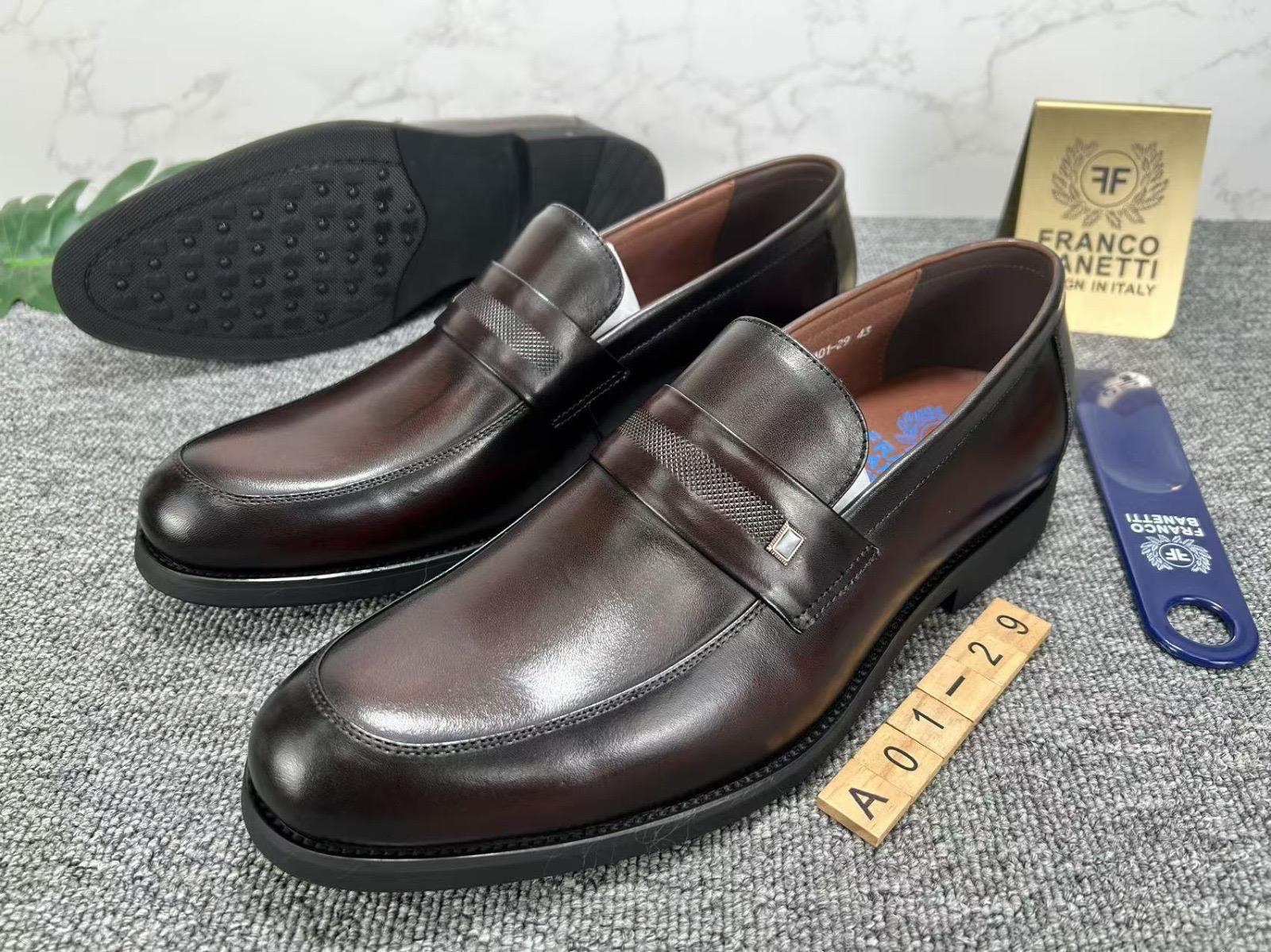 Franco Banetti Classic Penny Loafer Leather shoes