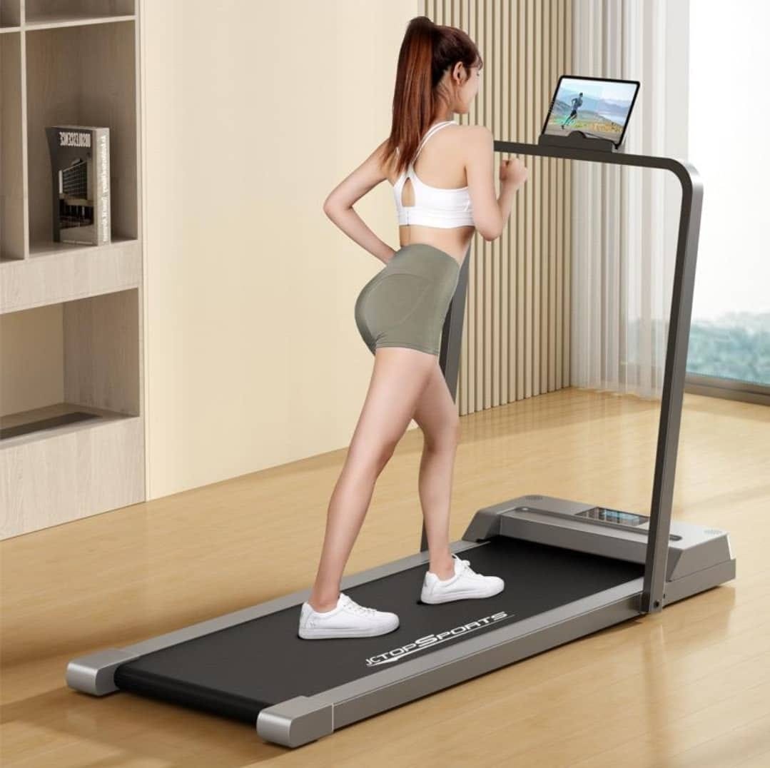 Home/indoor electric walking pad with phone holder