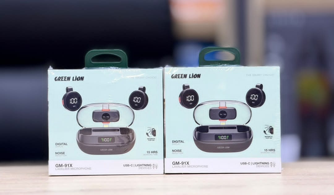 Green Lion GM-91X Wireless Lavalier Microphone with 360° Noise Reduction