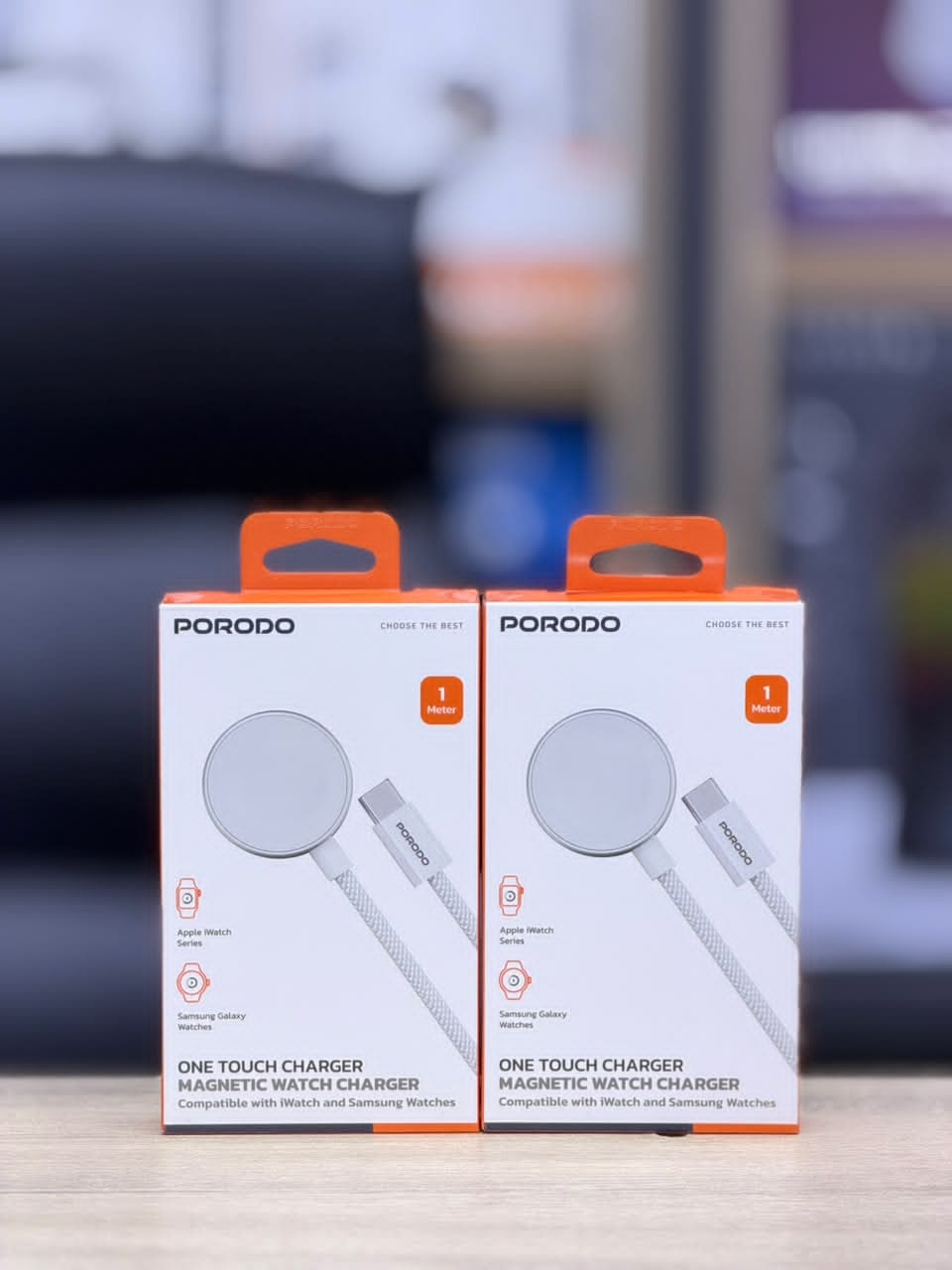 Porodo One Touch Magnetic Watch Charger