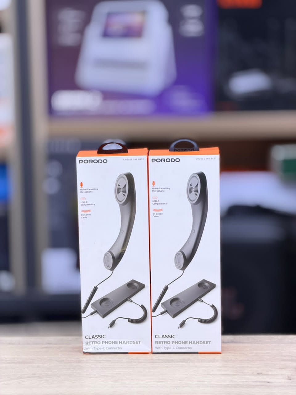 Porodo Classic Retro Phone Handset Type C