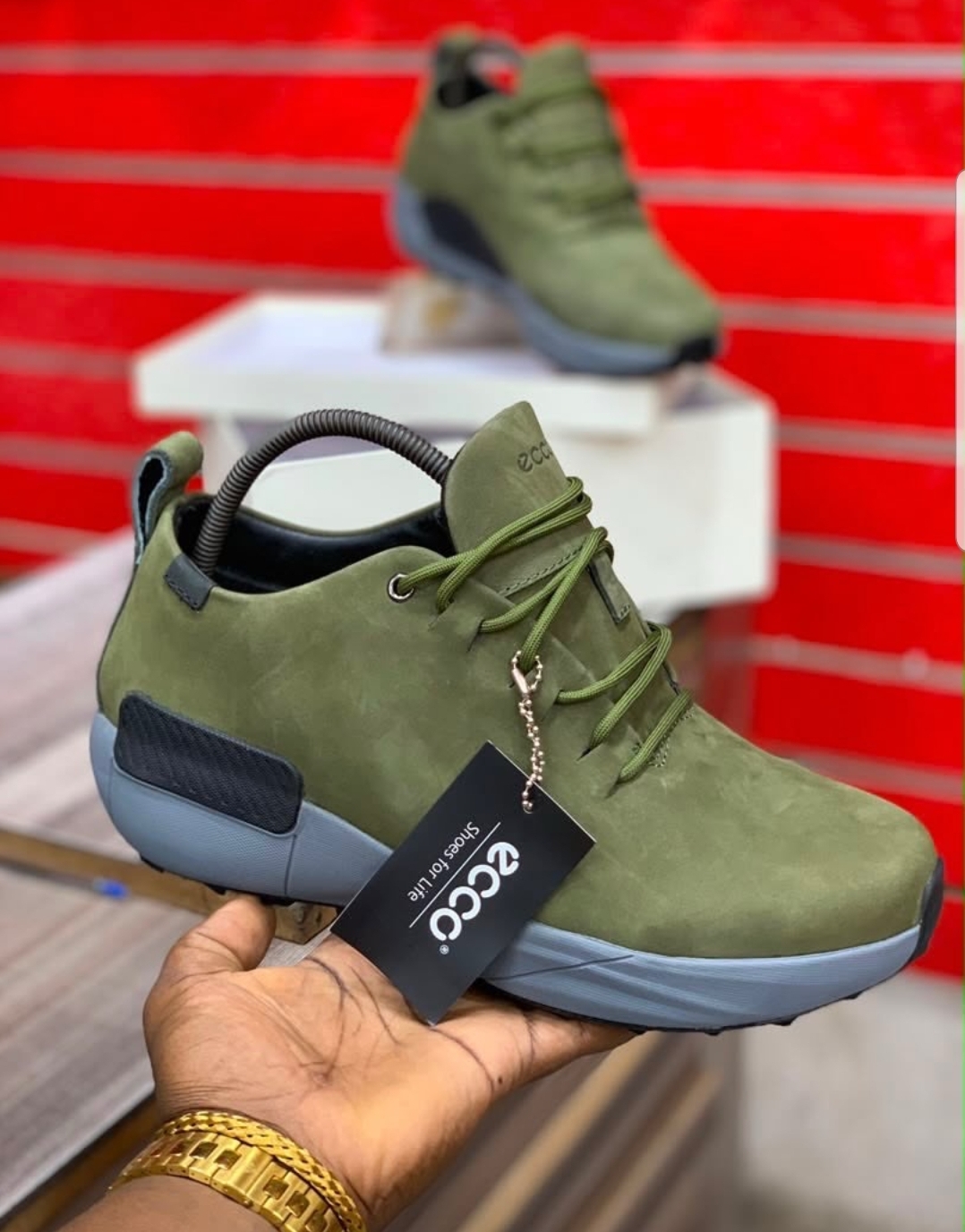 ECCO casual leather sneaker