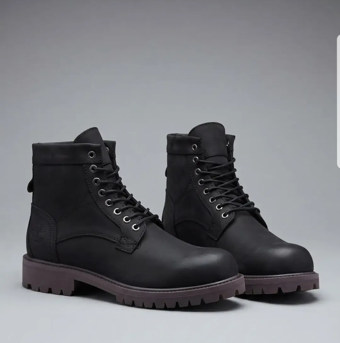 Timberland leather rugged lace-up boots