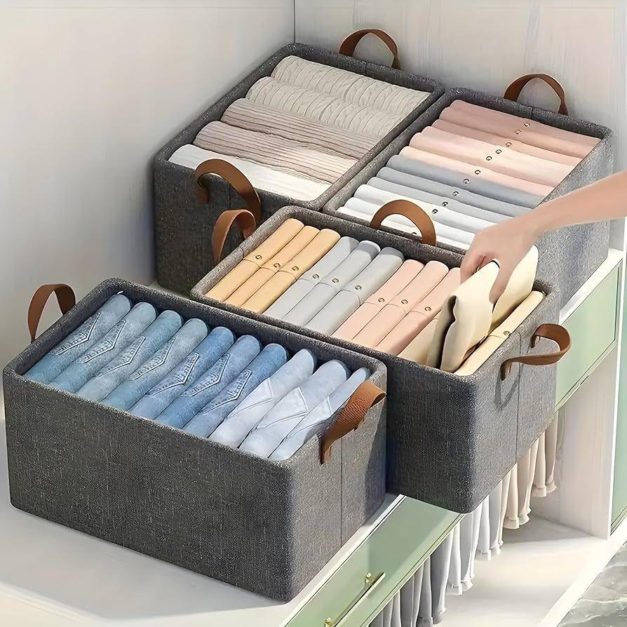 3 - piece FOLDABLE CLOTH ORGANISER FOR CLOSETS
