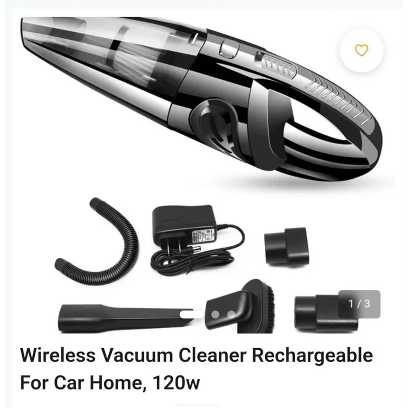 Wireless rechargable vacuum cleaner