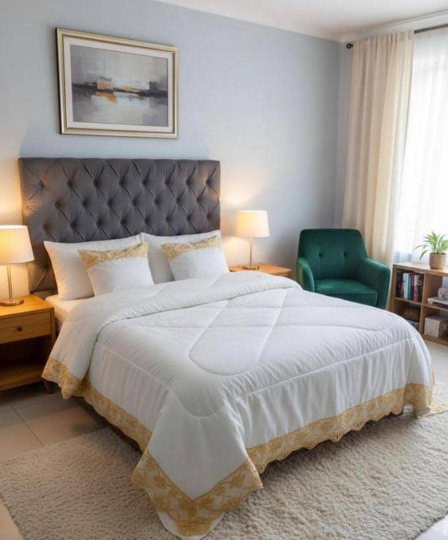 6-Piece  Quilted Comforter  duvet Set