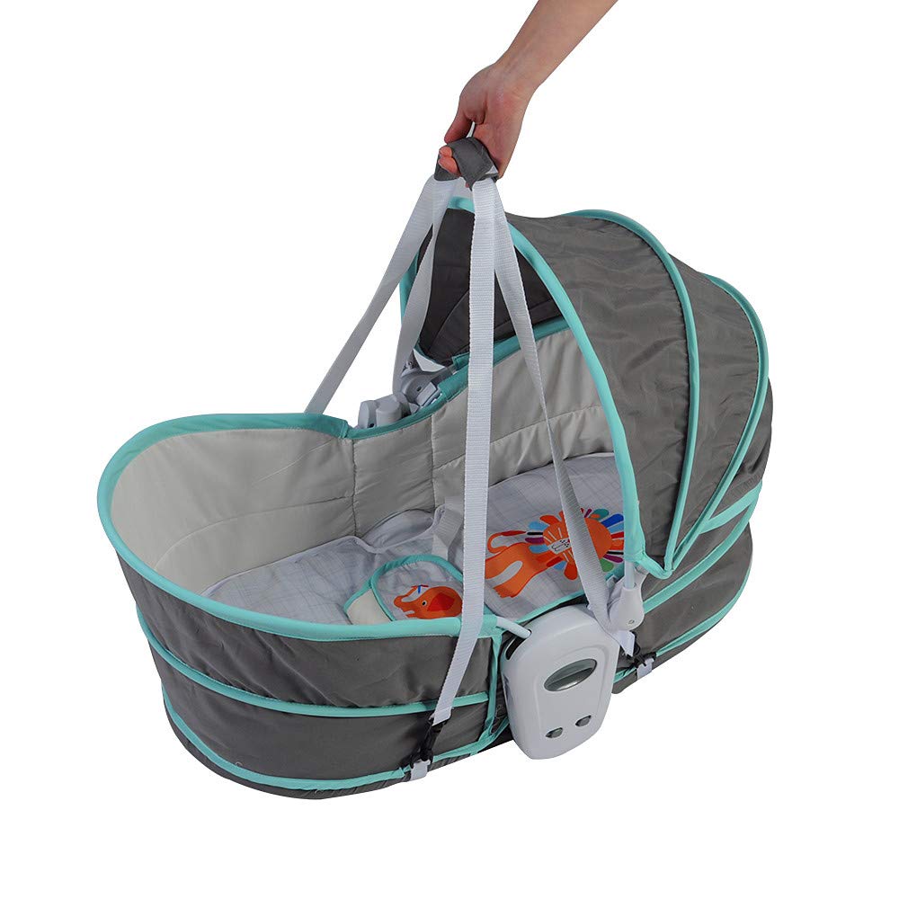 5-in-1 Convertible Bassinet Rocker with Canopy