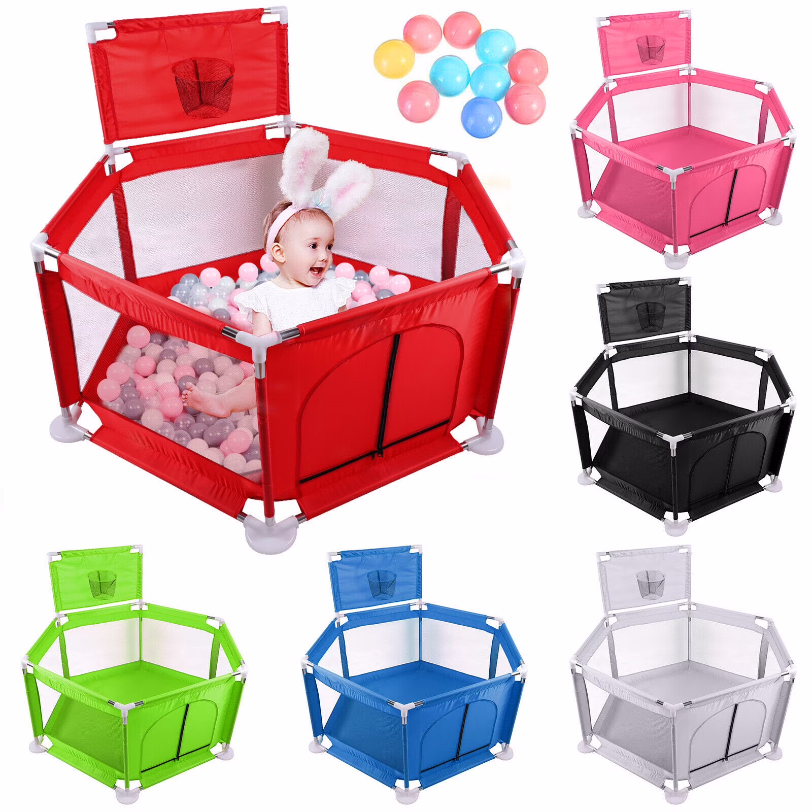 babies/toddlers play pen-game fence